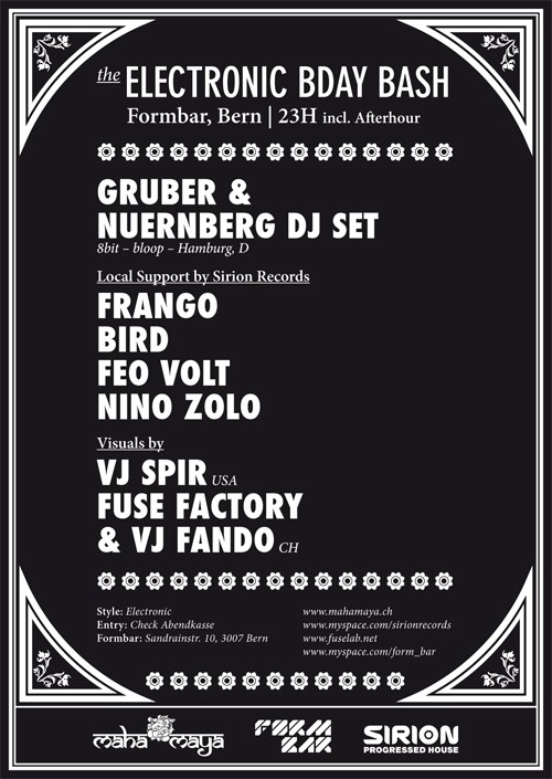 Mahamaya B-Day Bash w/ Gruber & N&uuml;rnberg